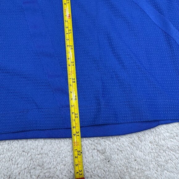 Nike Golf Dri-Fit Men's 1/4 Zip Blue Mock Neck LS Pullover, Size  XXL - Picture 6 of 7